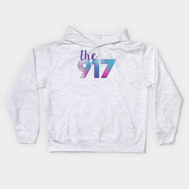 The 917 Area code Kids Hoodie by emilystp23